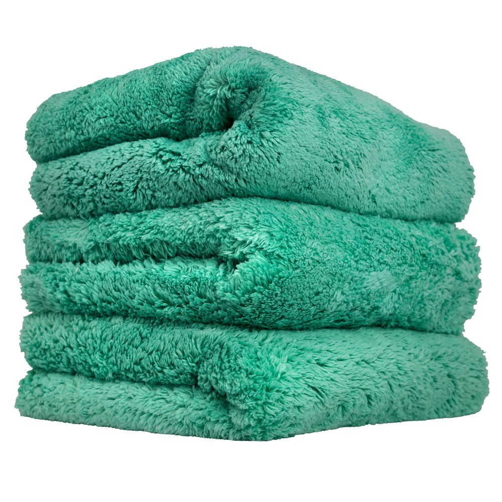 Chemical Guys Happy Ending Edgeless Microfiber Towel Πράσινη 40x40cm σετ 3 τμχ