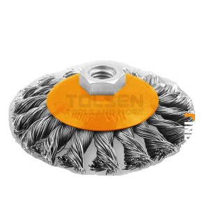 Tolsen 77520 Τροχόβουρτσα Ίσια Πλεξούδα 100mm Tolsen 77520 Τροχόβουρτσα Ίσια Πλεξούδα 100mm