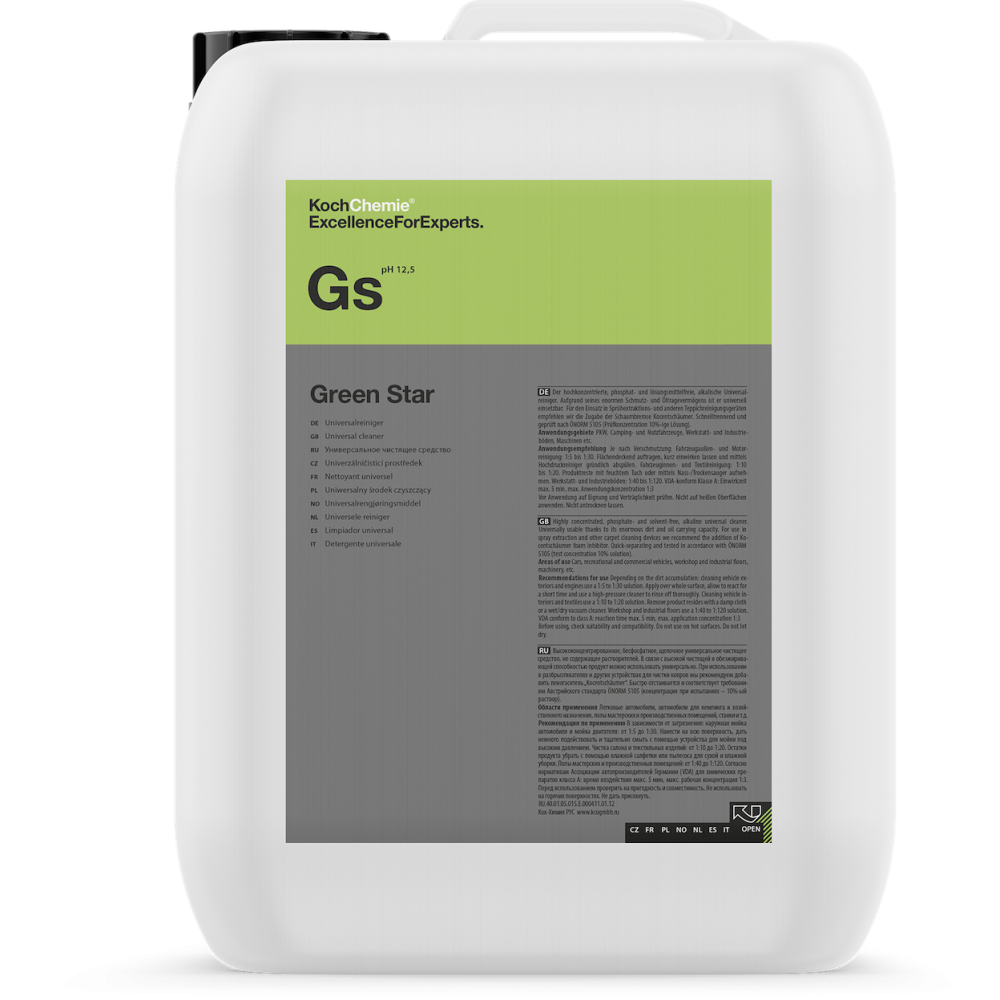 Koch-Chemie Gs Καθαριστικό Γενικής Χρήσης Green Star pH12,5 5L