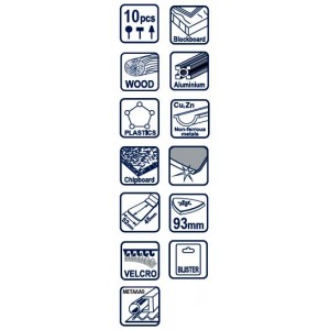 Raider Πολυεργαλίου Εξάρτημα Σετ 10τεμ