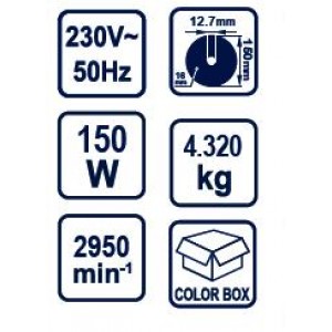 Raider RD-BG01 Δίδυμος Τροχός Πάγκου 150w