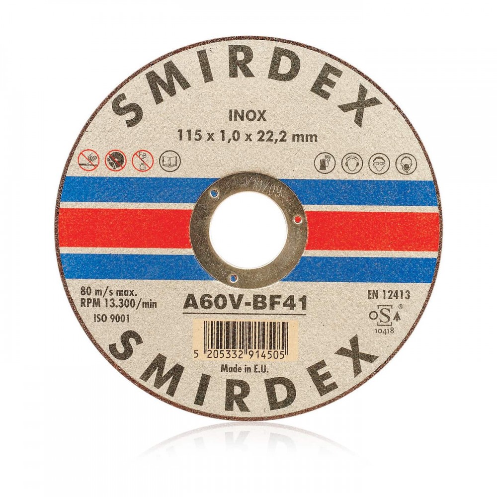 Smirdex 914 Δίσκος Κοπής Μετάλλου Inox 115mm