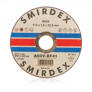 Smirdex 914 Δίσκος Κοπής Μετάλλου Inox 115mm Smirdex 914 Δίσκος Κοπής Μετάλλου Inox 115mm